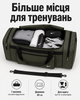 Сумка Nike оливковый 85 см - спортивная дорожная для спортзала с отделениями на молнии и плечевым ремнем - изображение 3