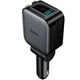 Зарядне автомобільне Hoco Z67A PD60W+QC3.0 швидка зарядка з кабелями Type-C/Lightning та дисплеєм для пристроїв в машину Сірий - изображение 4