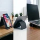Силіконова складана підставка для смартфона, планшета та ноутбука чорна - изображение 6