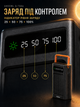 Павербанк Andowl Q-TD86X1 75000 мАг Power Bank зовнішній акумулятор із сонячною батареєю LED-ліхтарем швидким заряджанням QC 3.0 4 USB вбудованими кабелями Lightning Type-C для телефона чорний - зображення 6