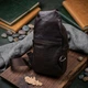 Удобная мужская сумка через плечо из натуральной кожи. Vintage 21306 коричневая. - изображение 4