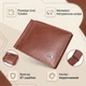 Удобный зажим для денег из натуральной гладкой кожи ST Leather 19427 коричневый - изображение 3