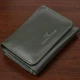 Маленький кошелек удобного формата из натуральной кожи ST Leather 23076 зеленый - изображение 1