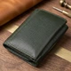 Маленький кошелек удобного формата из натуральной кожи ST Leather 23076 зеленый - изображение 4