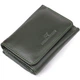 Маленький кошелек удобного формата из натуральной кожи ST Leather 23076 зеленый - изображение 5