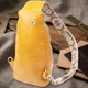 Яркая женская слинг сумка через плечо из экокожи Vintage 22753 желтая - изображение 3