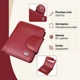 Женский кошелек вертикального формата из натуральной кожи ST Leather 23071 бордовый - изображение 3