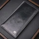 Вертикальный кошелек для мужчин из натуральной кожи ST Leather 19420 черный - изображение 1