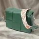 Компактна вечірня сумка для жінок з палітурками з натуральної шкіри Vintage 22312 зелена - зображення 1