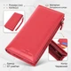 Яркий кошелек-клатч для стильных женщин из натуральной кожи ST Leather 22533 красный - изображение 3