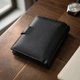 Вертикальный кошелек с блоком под документы из натуральной кожи ST Leather 22479 черный - изображение 4