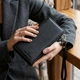 Вертикальный кошелек-клатч унисекс из натуральной кожи ST Leather 22532 черный - изображение 2