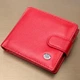 Яркое женское портмоне с блоком для карт из натуральной кожи ST Leather 19471 красное - изображение 1
