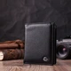 Кошелек вертикального формата из натуральной кожи ST Leather 22474 черный - изображение 9