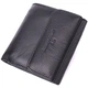 Компактный женский кошелек с монетницей снаружи из натуральной кожи ST Leather 22542 черный - изображение 1