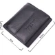 Компактный женский кошелек с монетницей снаружи из натуральной кожи ST Leather 22542 черный - изображение 3