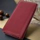 Современный кошелек-клатч для стильных женщин из натуральной кожи ST Leather 22534 бордовый - изображение 3