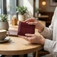 Небольшой женский кошелек с монетницей из натуральной кожи ST Leather 22544 бордовый - изображение 2