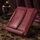 Жіночий гаманець вертикального типу із натуральної шкіри ST Leather 22452 бордовий - зображення 4