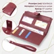 Вертикальный женский кошелек-клатч из натуральной кожи ST Leather 22535 бордовый - изображение 3