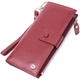 Вертикальный женский кошелек-клатч из натуральной кожи ST Leather 22535 бордовый - изображение 5