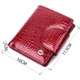 Лакированный кошелек для женщин среднего размера ST Leather 22685 красный - изображение 6