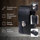 Чоловіча сумка на пояс із натуральної шкіри Vintage 22736 чорна - зображення 3