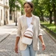 Жіноча сумка з однією лямкою через плече з гладкої екошкіри Vintage 22768 біла - зображення 2