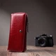 Женский кошелек лакированный на молнии из натуральной кожи ST Leather 22677 красный - изображение 8