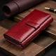 Кожаный лакированный кошелек с блоком для кредитных карт ST Leather 22682 красный - изображение 4
