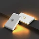 Настенный аккумуляторный светильник с датчиком движения и USB зарядкой, теплый белый свет - изображение 7