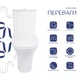 Унитаз-компакт Qtap Presto безободочный с сиденьем Soft-close QT24221217AW - изображение 3