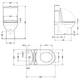 Напольный унитаз Qtap Leo Ultra Quiet 620×355×790 мм с сиденьем Soft-close, White QTLEO27W49261 - изображение 2