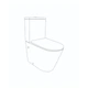 Напольный унитаз Qtap Swan Ultra Quiet с сиденьем Soft-close 640x360x835 мм QT16222182TW White - изображение 2
