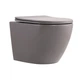 Унітаз підвісний Qtap Robin Ultra Quiet 520×365×340 мм, Stone grey, з сидінням Slim Duroplast / Soft-close / Quick Release - зображення 1