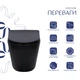 Унитаз подвесной Qtap Scorpio Ultra Quiet безободочный с сидением Soft-close MATT BLACK QT14332380AMB - изображение 3