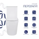 Унитаз-компакт Qtap Scorpio безободочный Ultra Quiet с сиденьем Soft-close QT14226088AW - изображение 3