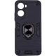 Чехол Fiji Defence для Poco C81 Pro защитный бампер с кольцом подставкой Black - изображение 2