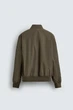 Мужская легкая куртка-бомбер Zara light beige L, арт.2949\049\092 - изображение 4