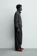 Мужская легкая куртка-бомбер Zara dark khaki L, арт.2949\049\507 - изображение 4