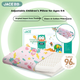 Подушка JaCe дитяча латексна 96% регульована для 0-6 років, рожева, наволочка х2 - зображення 4
