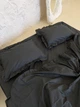 Комплект постельного белья с рюшами DARK GRAY (графитовый, однотонный) Евро 200х220 см - изображение 2