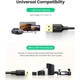 Дата кабель USB 2.0 AM to Mini 5P 3.0m 2A PVC black Ugreen (UGR-10386) - изображение 4