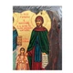 Писаная икона Рафаил, Николай и Ирина Лесбосские 13×16 см - изображение 4
