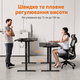 Комп'ютерний стіл SENSE7 NOJO LIGHT 120×60 см з електричним регулюванням висоти, чорний - зображення 3
