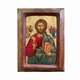 Писаная греческая икона Иисус Христос Вседержитель 18×23 см - изображение 3
