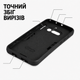 Противоударный чехол Antishock с кольцом-подставкой для Nothing Phone 4A Черный - изображение 6