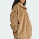Женская меховая куртка Hooded adidas JY2383 (L) коричневый (4068811838553) - изображение 4