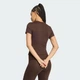Футболка ESSENTIALS POLYESTER SHORT SLEEVE adidas KV9142 (XS) коричневый (4069995518125) - изображение 2