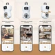Камера відеоспостереження PTZ-Lamp V09 Wi-Fi 2MP 1080P у патрон E27, поворотна IP-камера з нічним баченням і двостороннім зв'язком - зображення 7